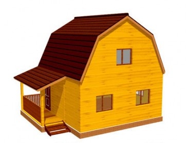 Двухэтажные деревянные дома из клееного бруса - Дом С-713